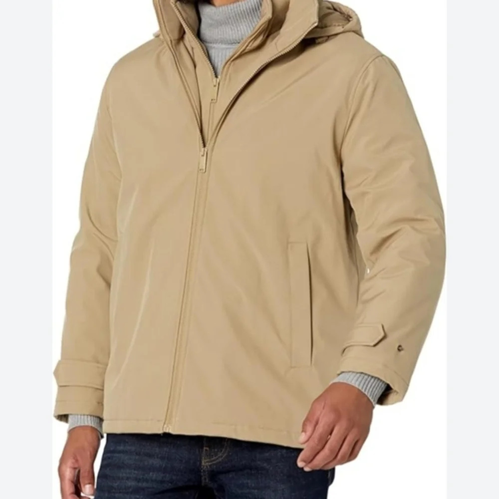 NWT Men's DOCKERS Hooded Water‎ Resistant Midweight Softshell Jacket Size XL
